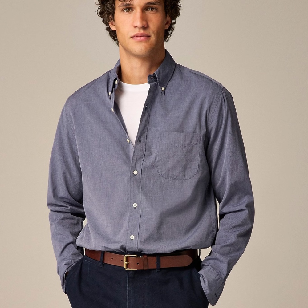 J. Crew Secret Wash cotton poplin shirt • size small • NWT • BW443